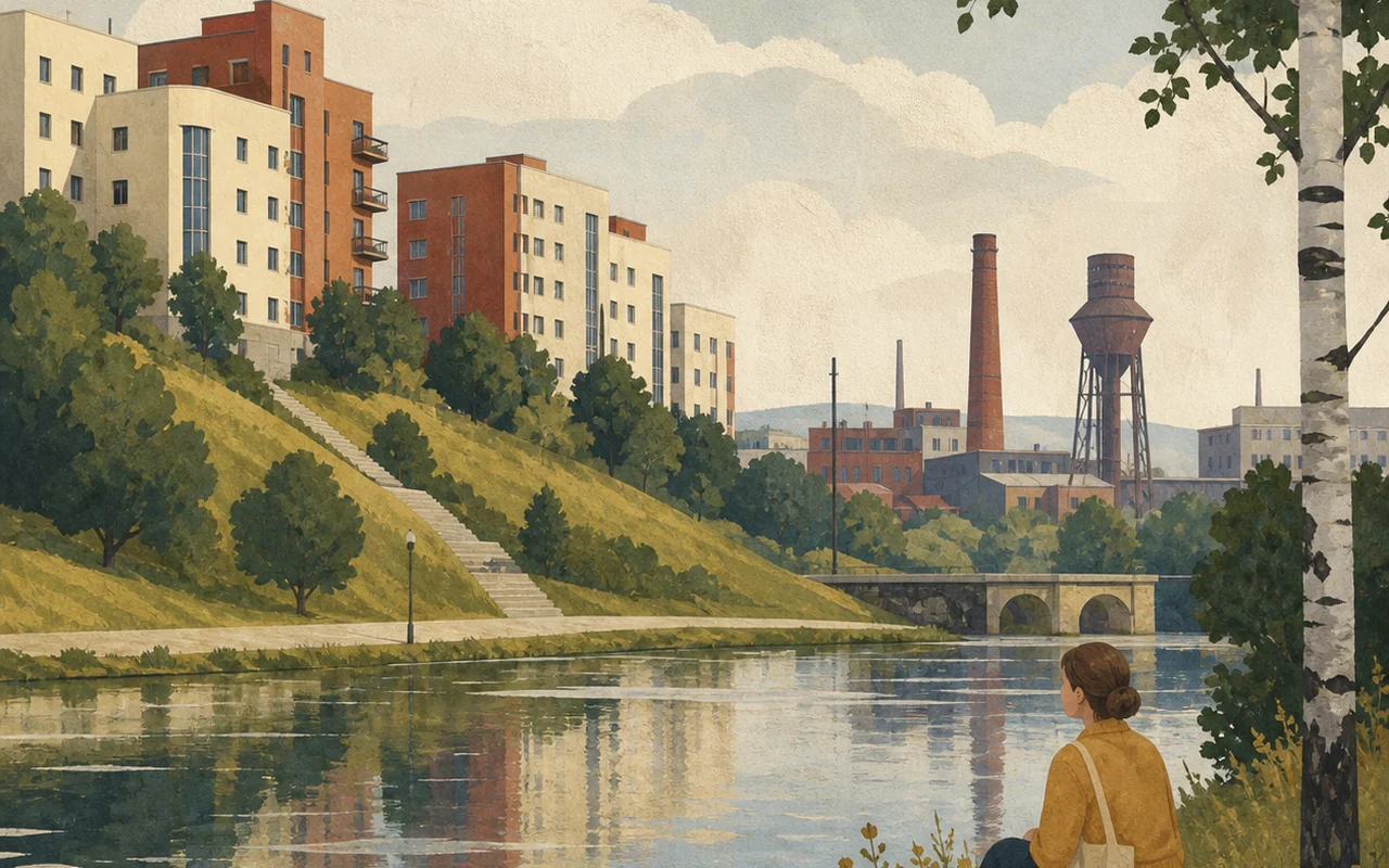 Пруд, холмы и индустриальное наследие Мотовилихинского района
